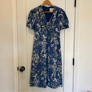 Gal Meets Glam Lauren Botanical Garden Print Dress